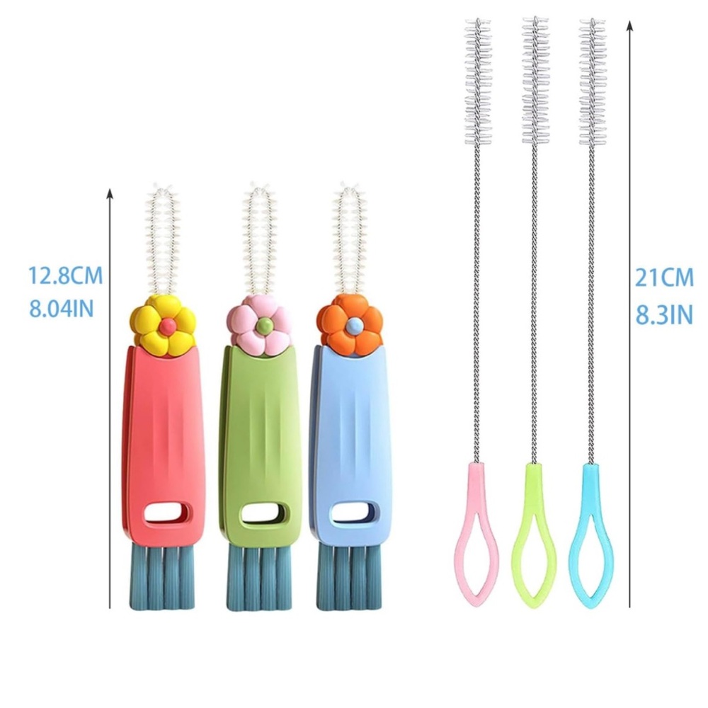 3 in 1 Cup Lid Cleaning Brush & Straw Cleaner Set 🆕 - Picture 5 of 9
